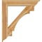 Ekena Millwork Merced Traditional Rough Sawn Bracket w/ Offset Brace, Western Red Cedar, 8"W x 40"D x 44"H BKT0806X40X44MRC01RWR - alternate 3